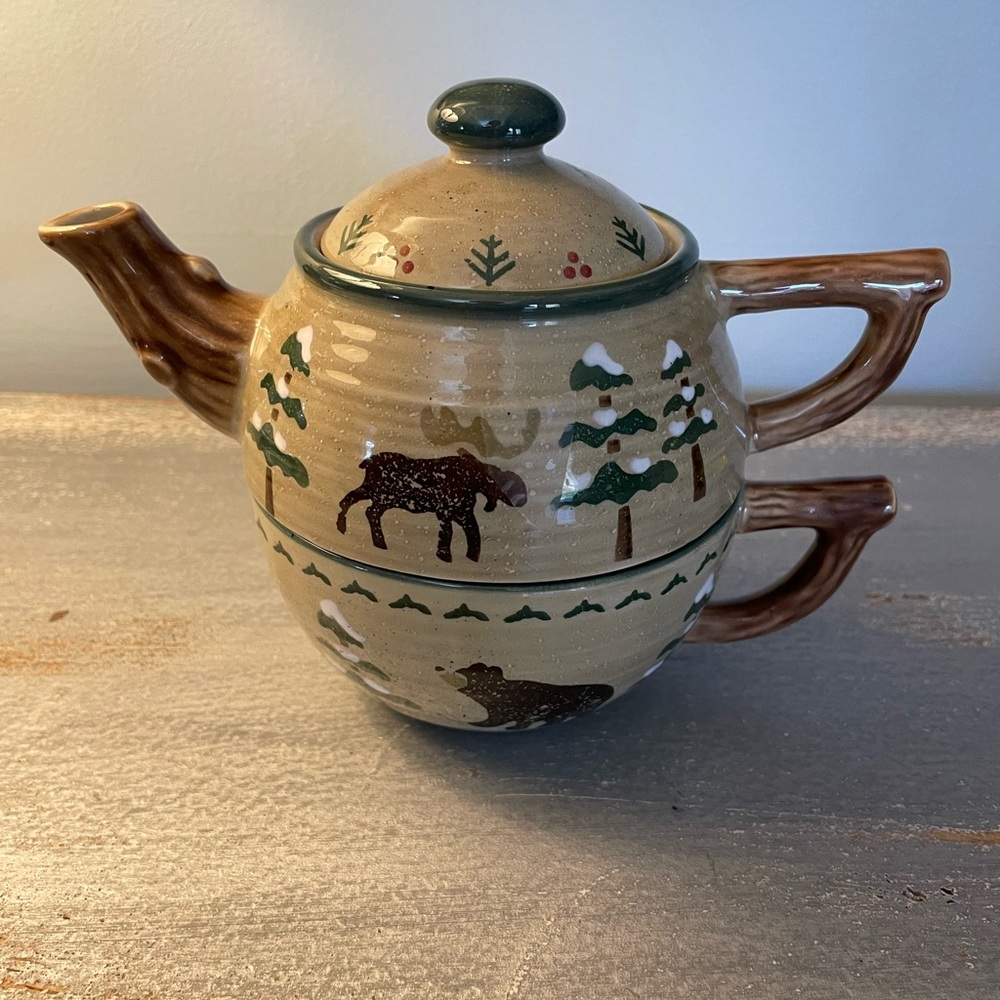 Williams Sonoma Single-Serve Tea Pot and Cup - Picture 2 of 7